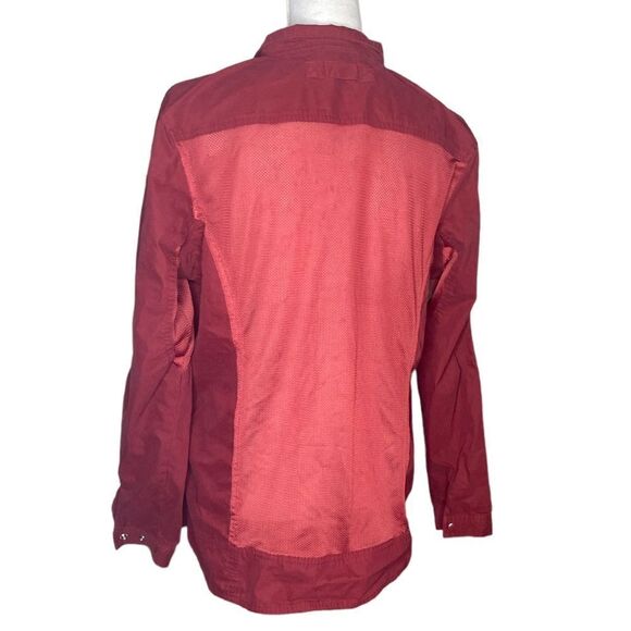 Duluth Trading Co Wm’s Sz Lrg Dark Red Vented Mesh Back Utility Fishing Jacket - Picture 4 of 5